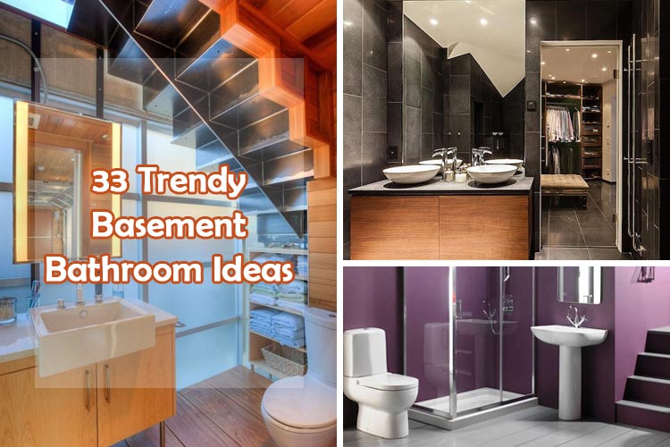 33 Trendy Basement Bathroom Ideas