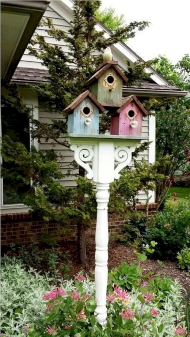 Decorated Birdhouses