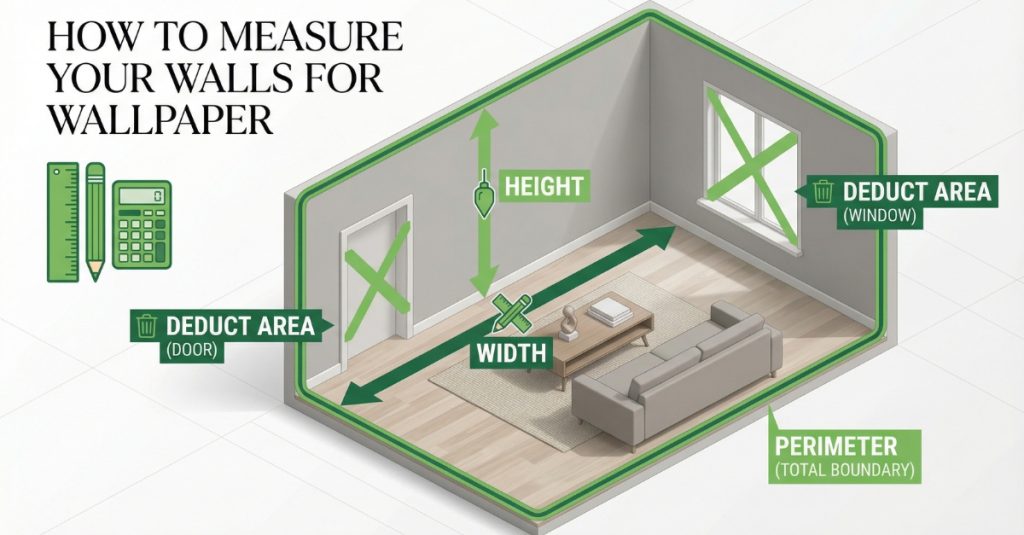 How to Measure Your Walls for Wallpaper